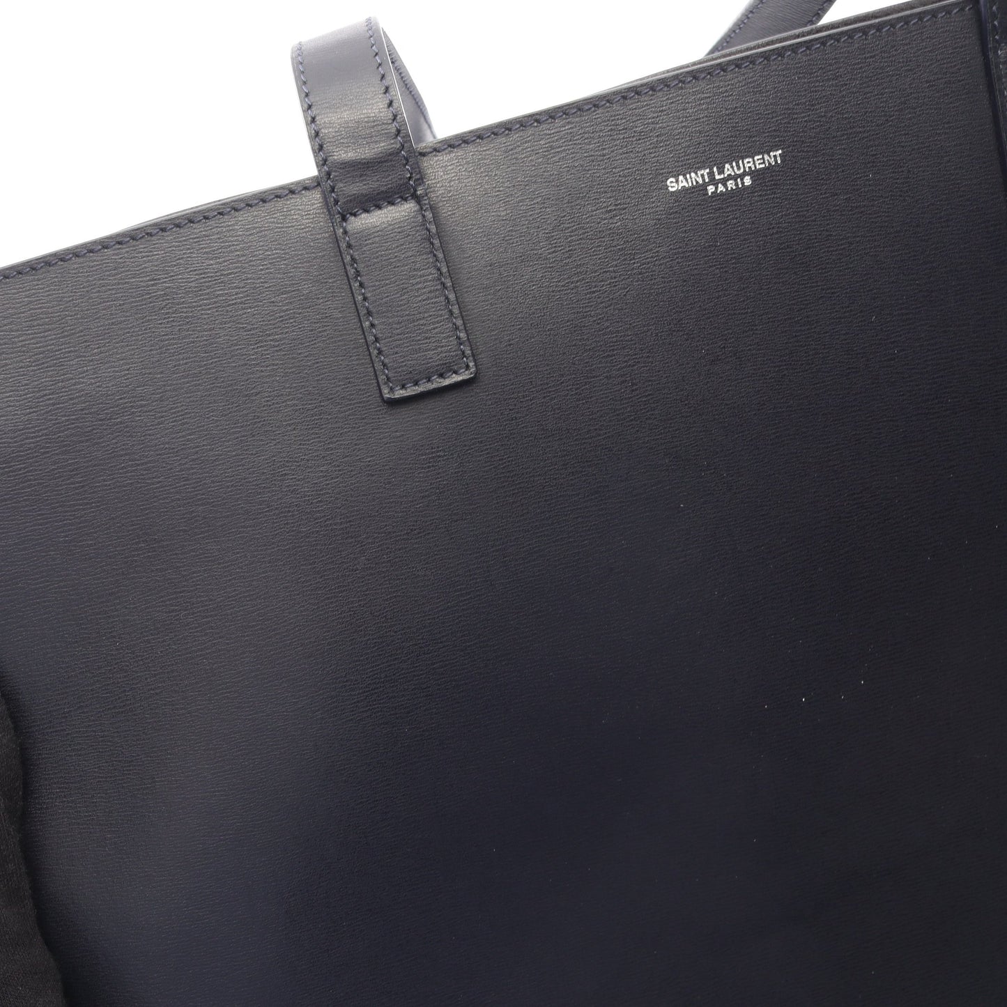 ショッピング ハンドバッグ トートバッグ レザー ダークネイビー サンローランパリ バッグ SAINT LAURENT PARIS