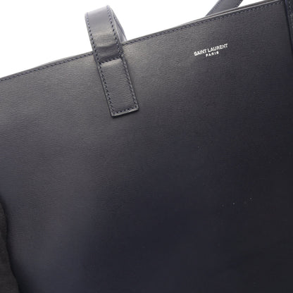 ショッピング ハンドバッグ トートバッグ レザー ダークネイビー サンローランパリ バッグ SAINT LAURENT PARIS