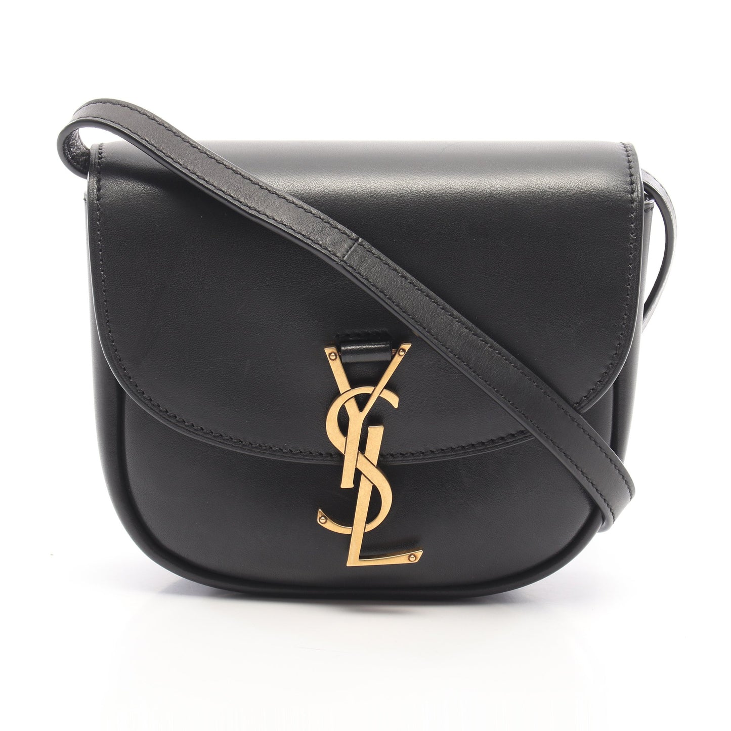 カイア スモール ショルダーバッグ レザー ブラック イヴサンローラン バッグ YVES SAINT LAURENT