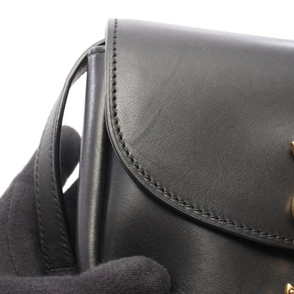 カイア スモール ショルダーバッグ レザー ブラック イヴサンローラン バッグ YVES SAINT LAURENT