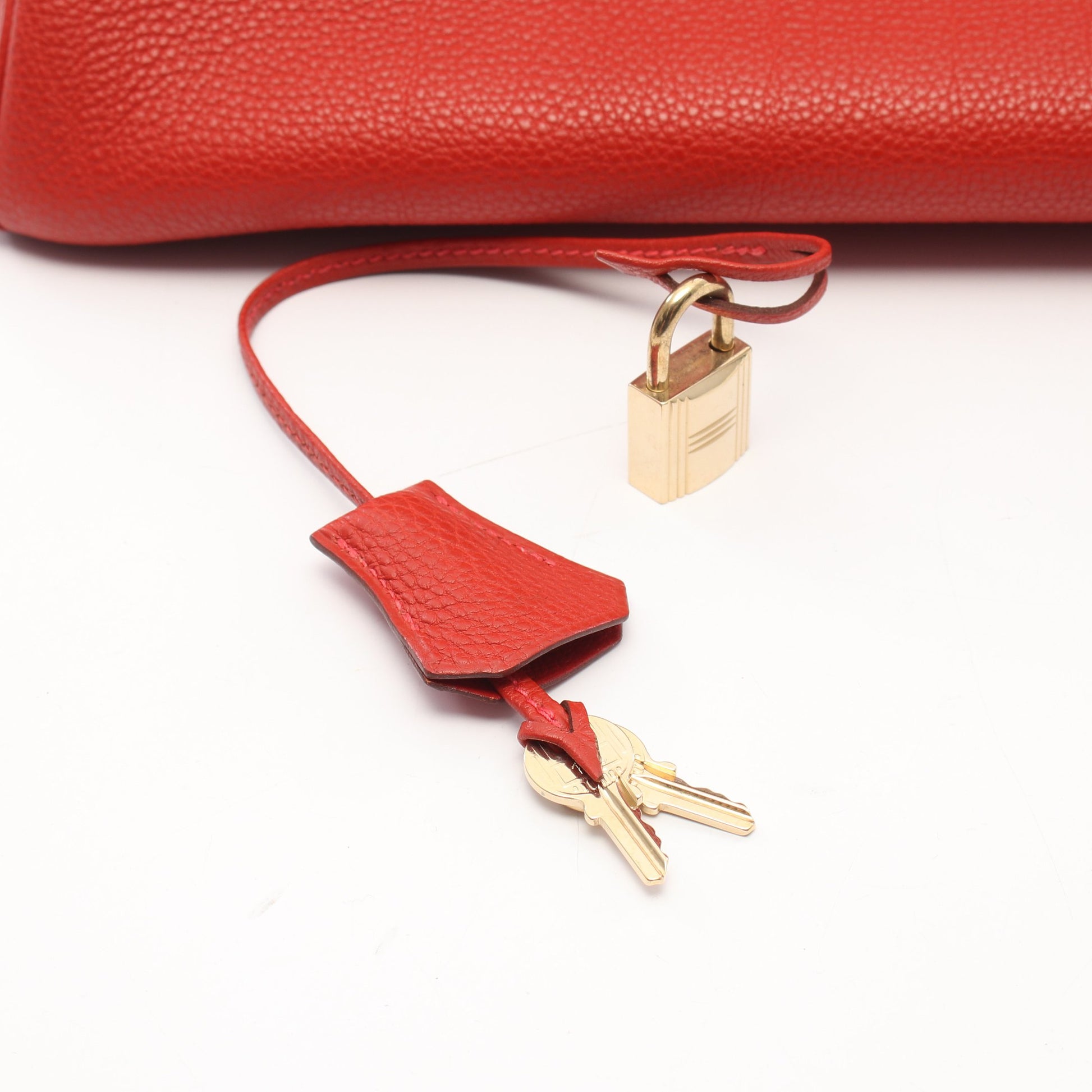 バーキン35 ルージュヴィフ ハンドバッグ トゴ レッド ゴールド金具 □H刻印 エルメス バッグ HERMES