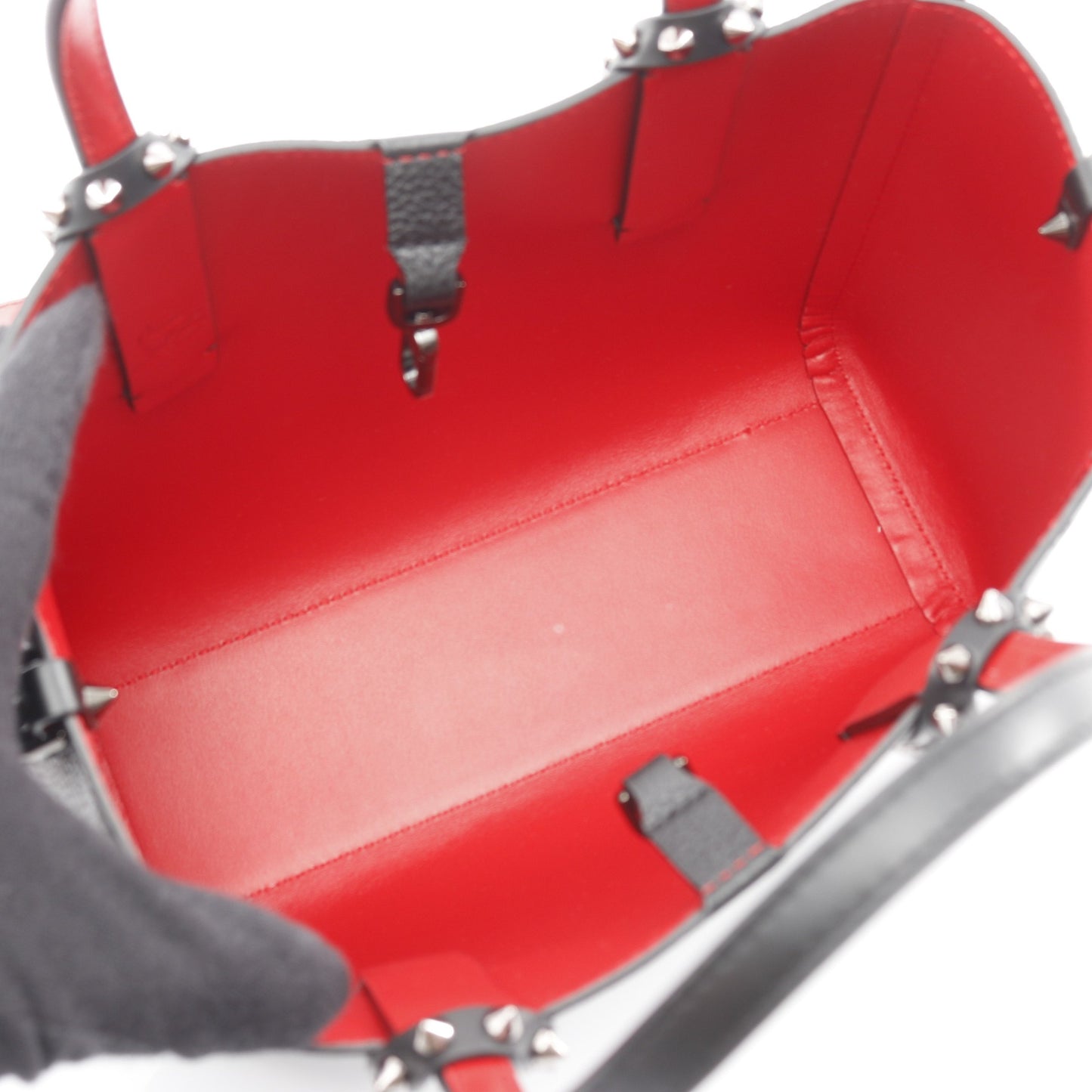 CABATA MINI カバタ ミニ 2WAY ハンドバッグ レザー ブラック クリスチャンルブタン