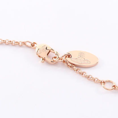 NEW PETITE ORB PENDANT ネックレス GP クリスタル ラインストーン ピンクゴールド クリア マルチカラー ヴィヴィアンウエストウッド