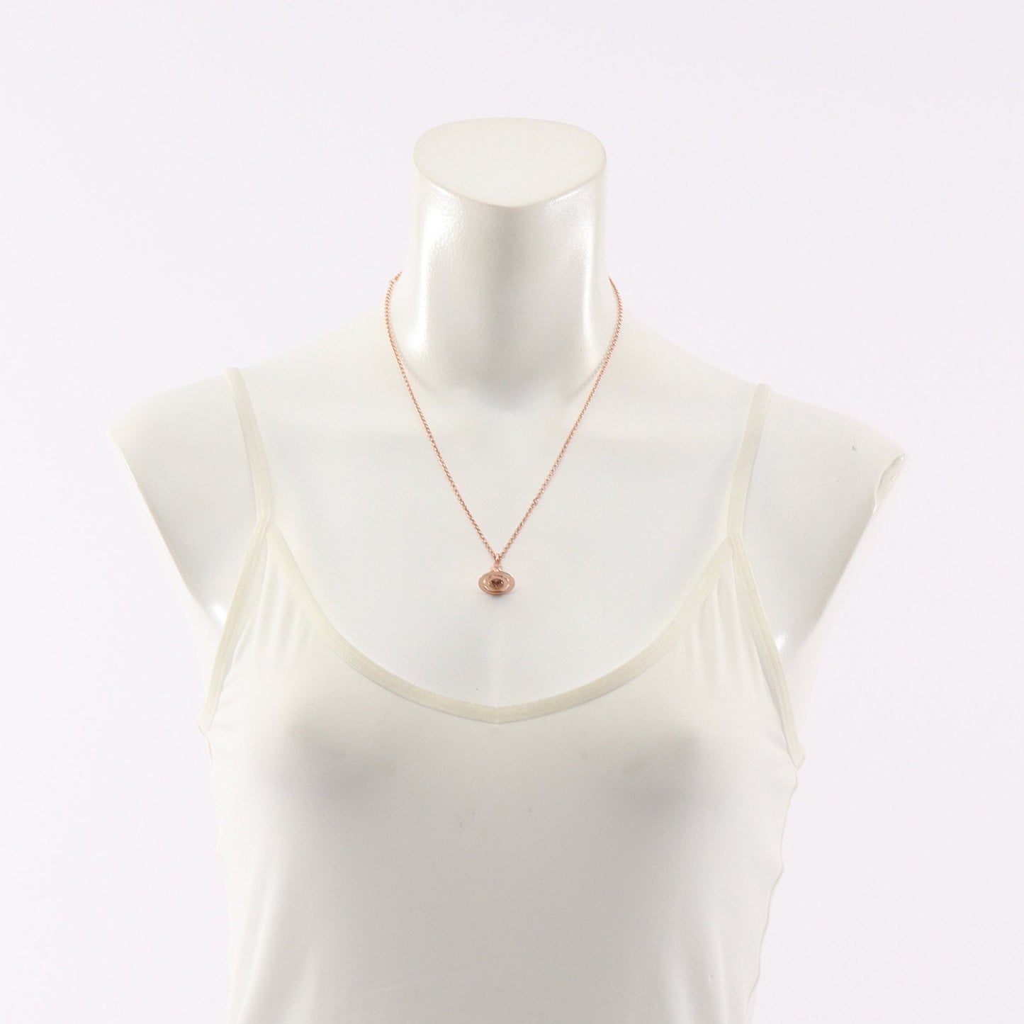 NEW PETITE ORB PENDANT ネックレス GP クリスタル ラインストーン ピンクゴールド クリア マルチカラー ヴィヴィアンウエストウッド