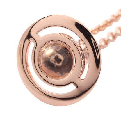 NEW PETITE ORB PENDANT ネックレス GP クリスタル ラインストーン ピンクゴールド クリア マルチカラー ヴィヴィアンウエストウッド
