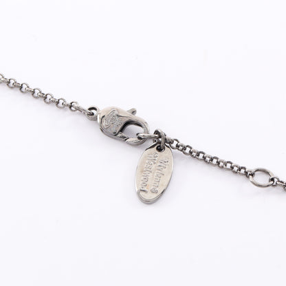 NEW PETITE ORB PENDANT ネックレス クリスタル ラインストーン シルバー クリア マルチカラー ヴィヴィアンウエストウッド