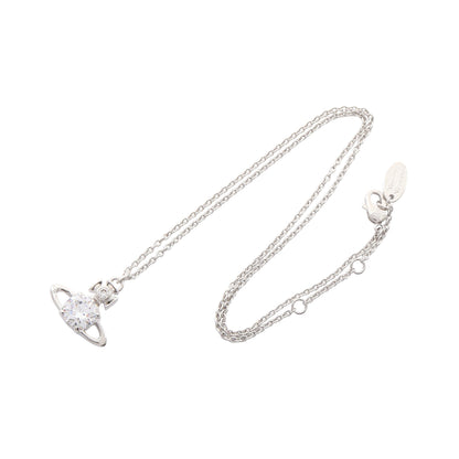 REINA LARGE PENDANT ネックレス クリスタル ラインストーン シルバー クリア ヴィヴィアンウエストウッド