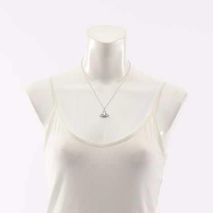 REINA LARGE PENDANT ネックレス クリスタル ラインストーン シルバー クリア ヴィヴィアンウエストウッド