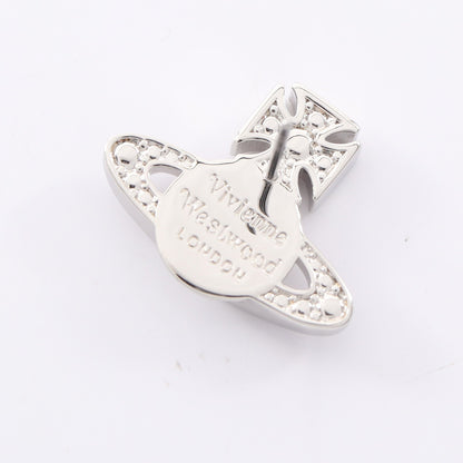 CARMELA BAS RELIEF EARRINGS ピアス ラインストーン シルバー クリア ヴィヴィアンウエストウッド