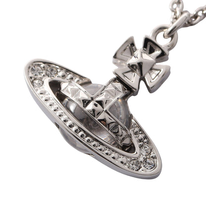 PINA SMALL BAS RELIEF PENDANT ネックレス クリスタル ラインストーン シルバー クリア ヴィヴィアンウエストウッド