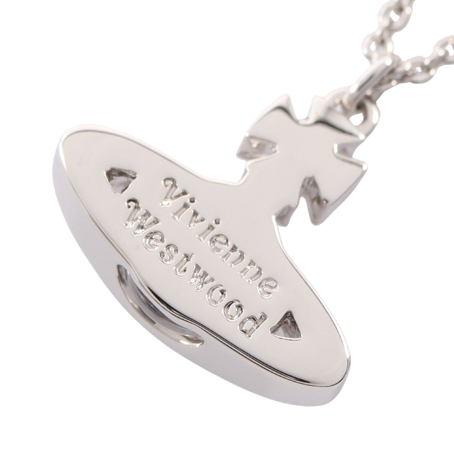 PINA SMALL BAS RELIEF PENDANT ネックレス クリスタル ラインストーン シルバー クリア ヴィヴィアンウエストウッド