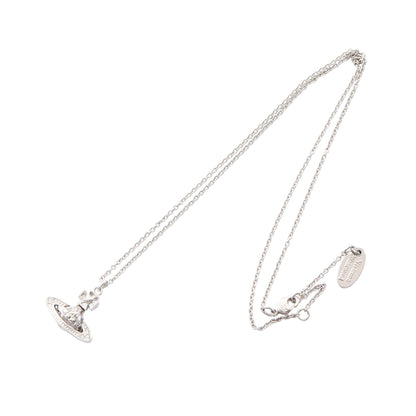 PINA SMALL BAS RELIEF PENDANT ネックレス クリスタル ラインストーン シルバー クリア ヴィヴィアンウエストウッド