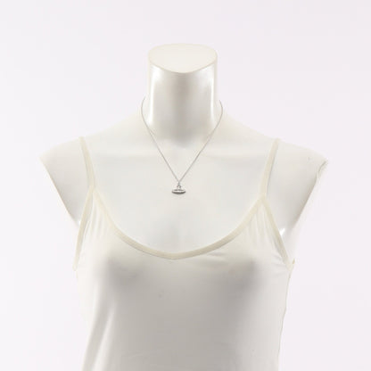 PINA SMALL BAS RELIEF PENDANT ネックレス クリスタル ラインストーン シルバー クリア ヴィヴィアンウエストウッド
