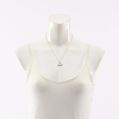 CARMELA BAS RELIEF PENDANT ネックレス ラインストーン シルバー クリア ヴィヴィアンウエストウッド