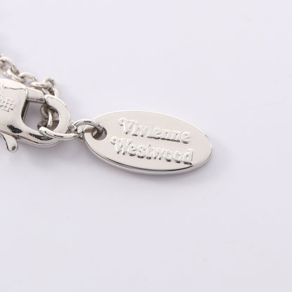 CARMELA BAS RELIEF PENDANT ネックレス ラインストーン シルバー クリア ヴィヴィアンウエストウッド
