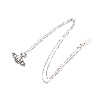 CORETTA PENDANT ネックレス ラインストーン シルバー クリア ヴィヴィアンウエストウッド