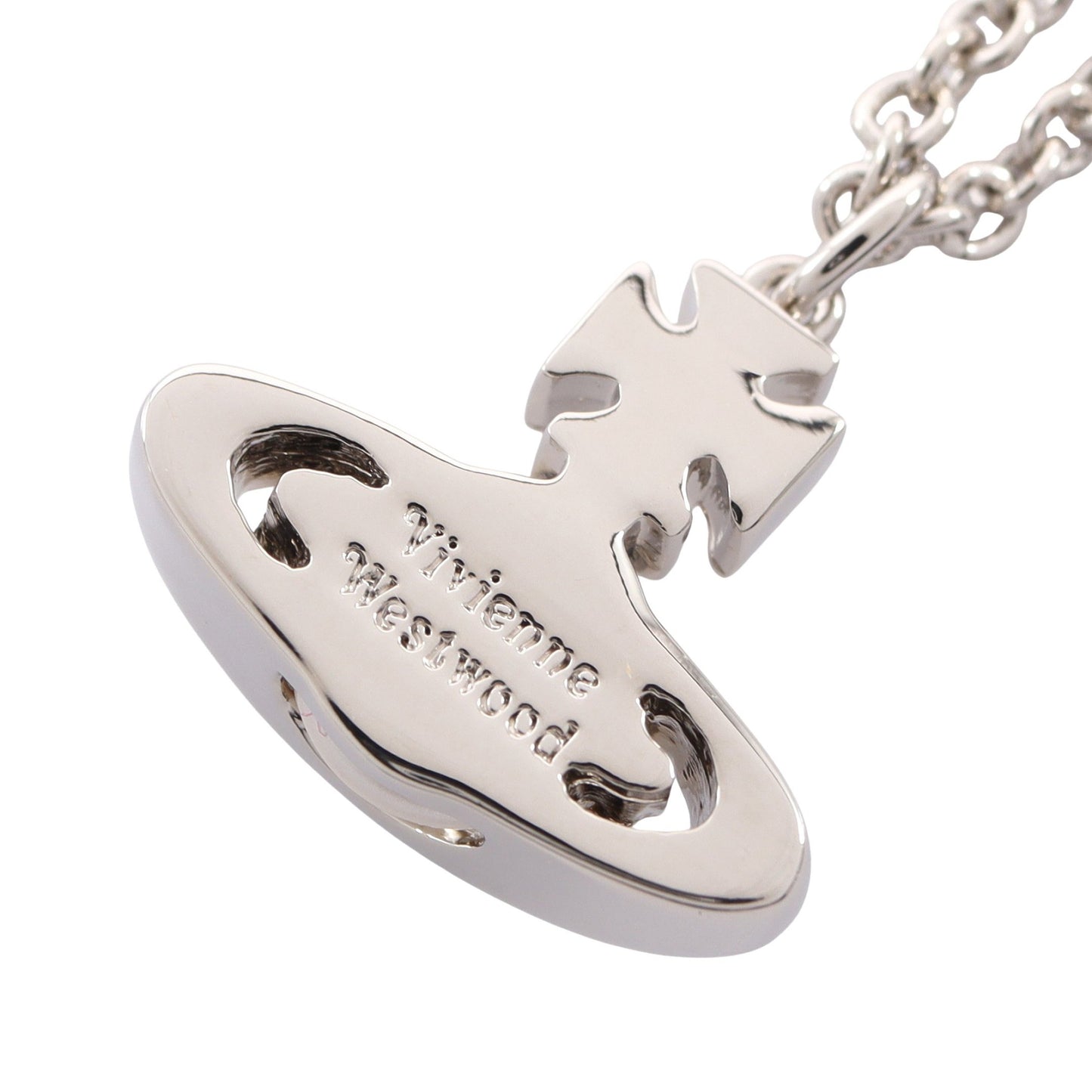 SIMONETTA BAS RELIEF PENDANT ネックレス フェイクパール シルバー ホワイト ヴィヴィアンウエストウッド