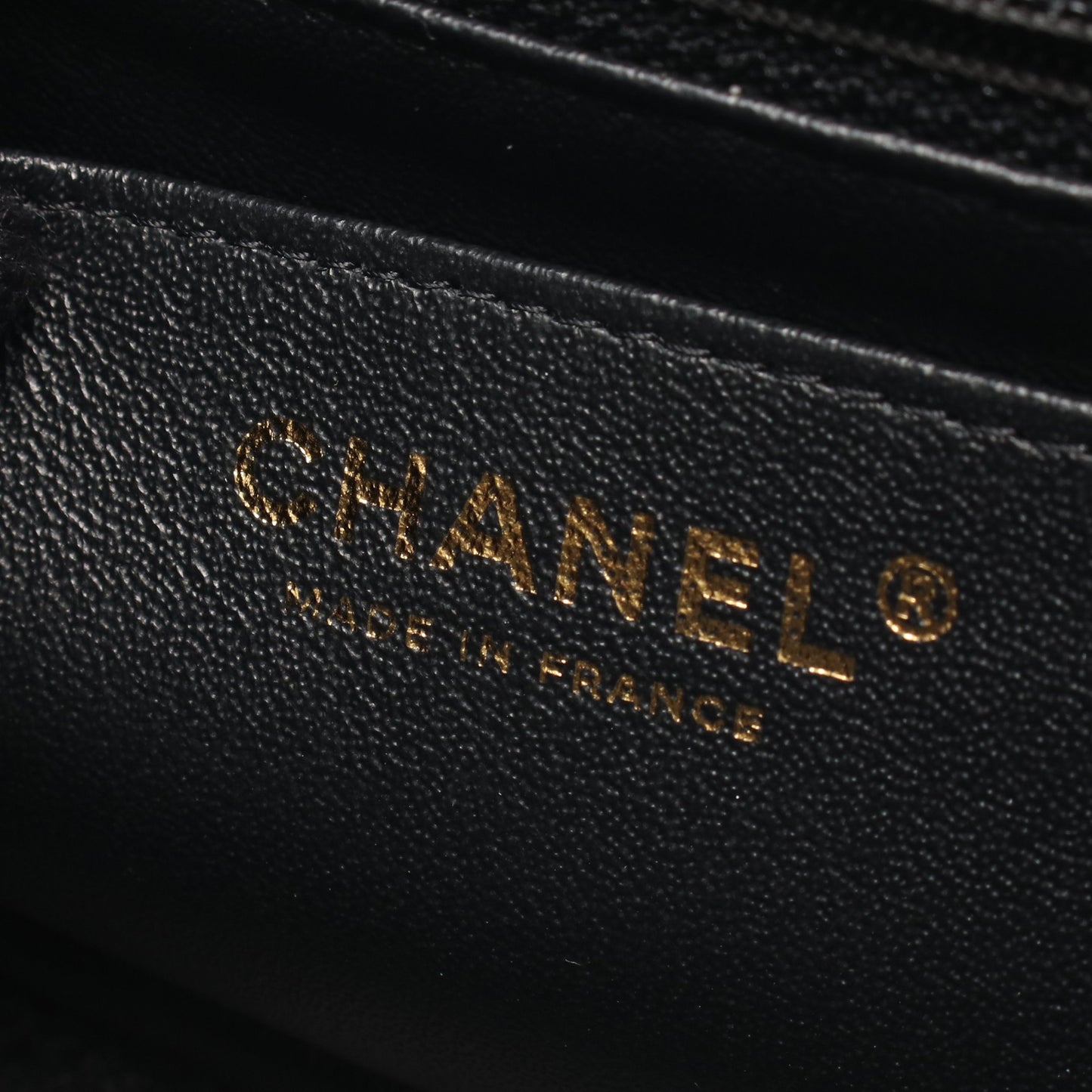 2.55 Wチェーンショルダーバッグ レザー ブラック ゴールド金具 シャネル