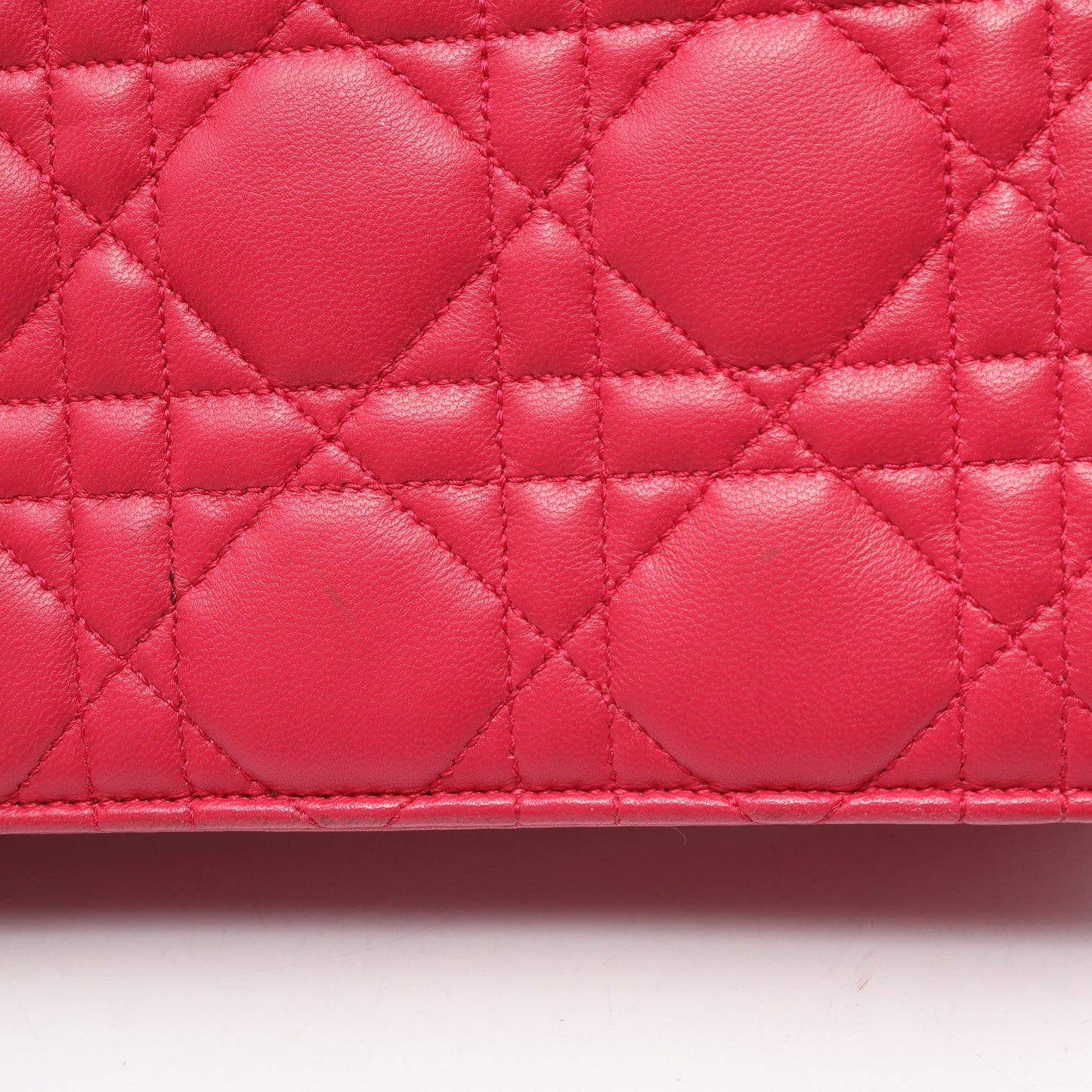 MISS DIOR チェーンウォレット レザー ピンクパープル クリスチャンディオール
