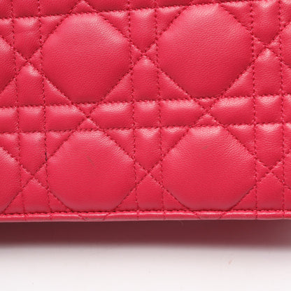 MISS DIOR チェーンウォレット レザー ピンクパープル クリスチャンディオール