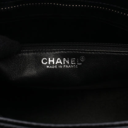 復刻トート ハンドバッグ トートバッグ キャビアスキン ブラック シルバー金具 シャネル