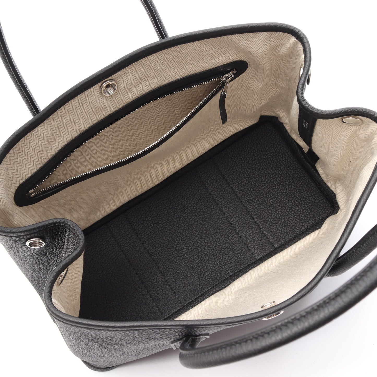 ガーデンパーティTPM ハンドバッグ トートバッグ ネゴンダ ブラック シルバー金具 G刻印 エルメス バッグ HERMES