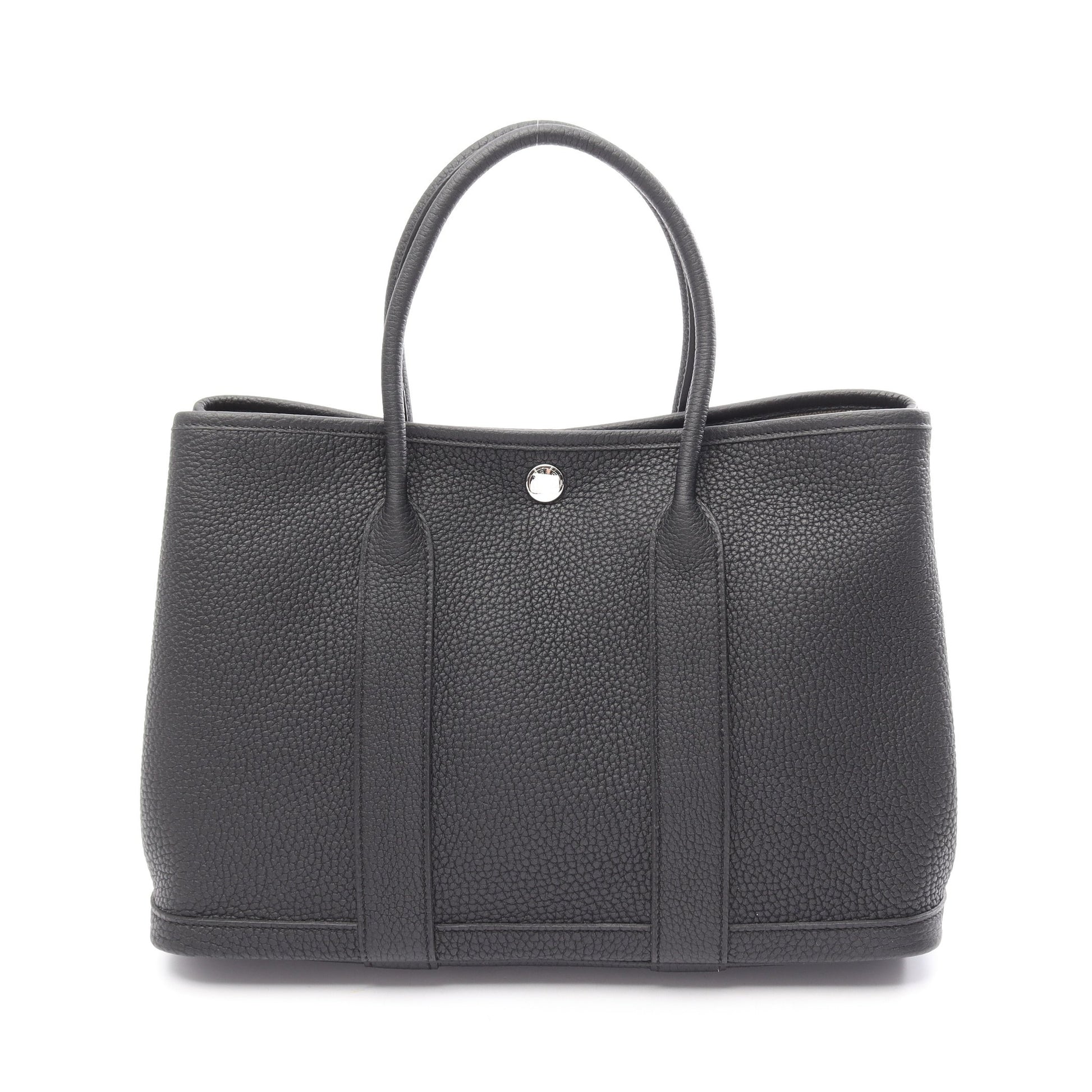 ガーデンパーティTPM ハンドバッグ トートバッグ ネゴンダ ブラック シルバー金具 G刻印 エルメス バッグ HERMES