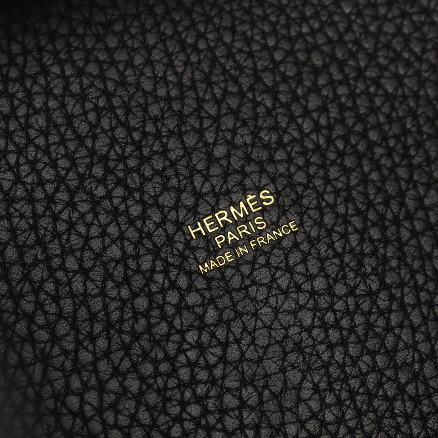 ピコタンロックMM ハンドバッグ トリヨンクレマンス ブラック ゴールド金具 Y刻印 エルメス バッグ HERMES