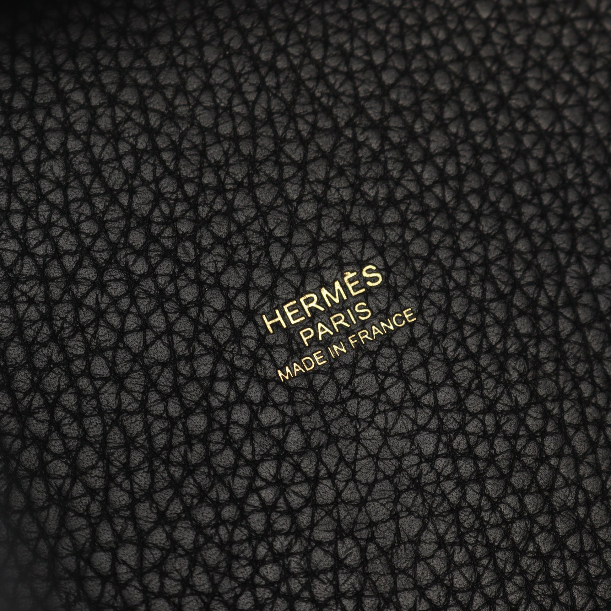 ピコタンロックMM ハンドバッグ トリヨンクレマンス ブラック ゴールド金具 Y刻印 エルメス バッグ HERMES