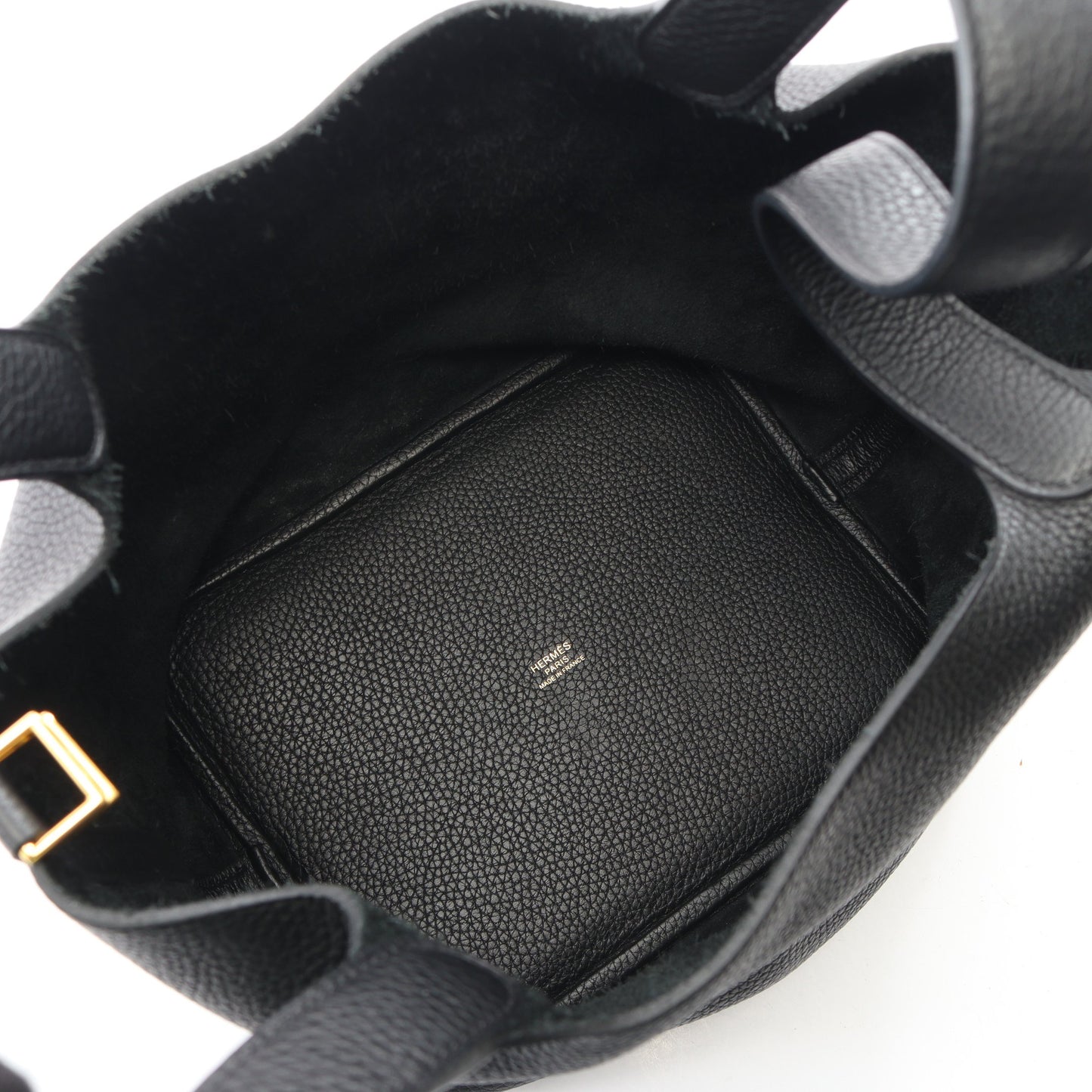 ピコタンロックMM ハンドバッグ トリヨンクレマンス ブラック ゴールド金具 Y刻印 エルメス バッグ HERMES