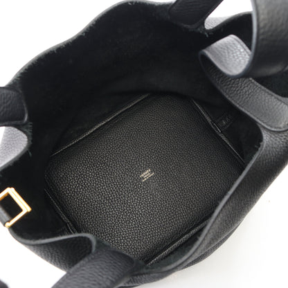 ピコタンロックMM ハンドバッグ トリヨンクレマンス ブラック ゴールド金具 Y刻印 エルメス バッグ HERMES
