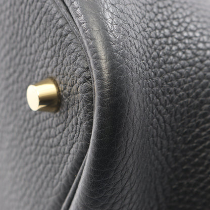 ピコタンロックMM ハンドバッグ トリヨンクレマンス ブラック ゴールド金具 Y刻印 エルメス バッグ HERMES