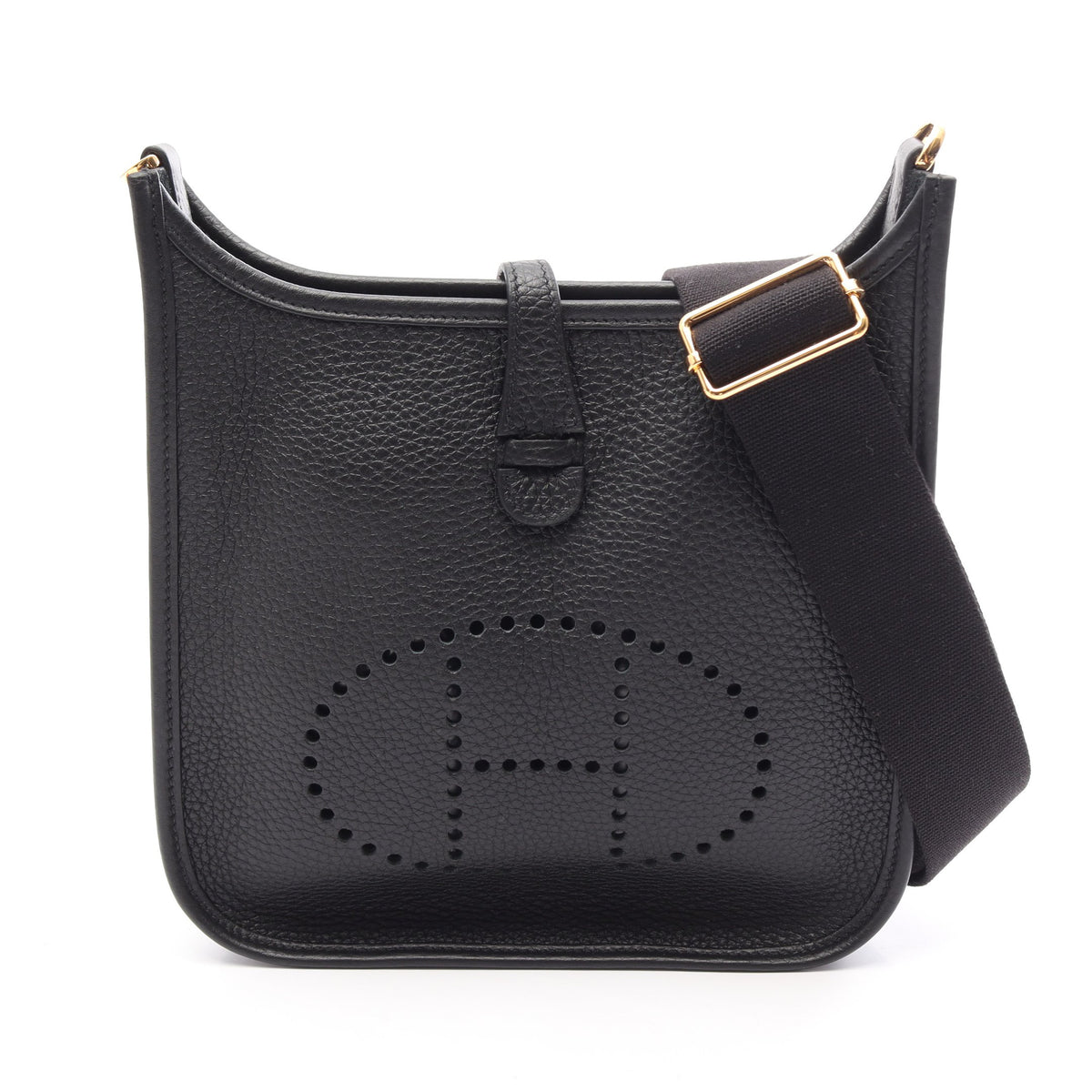 エヴリン23 ショルダーバッグ トリヨンクレマンス ブラック ゴールド金具 G刻印 エルメス バッグ HERMES