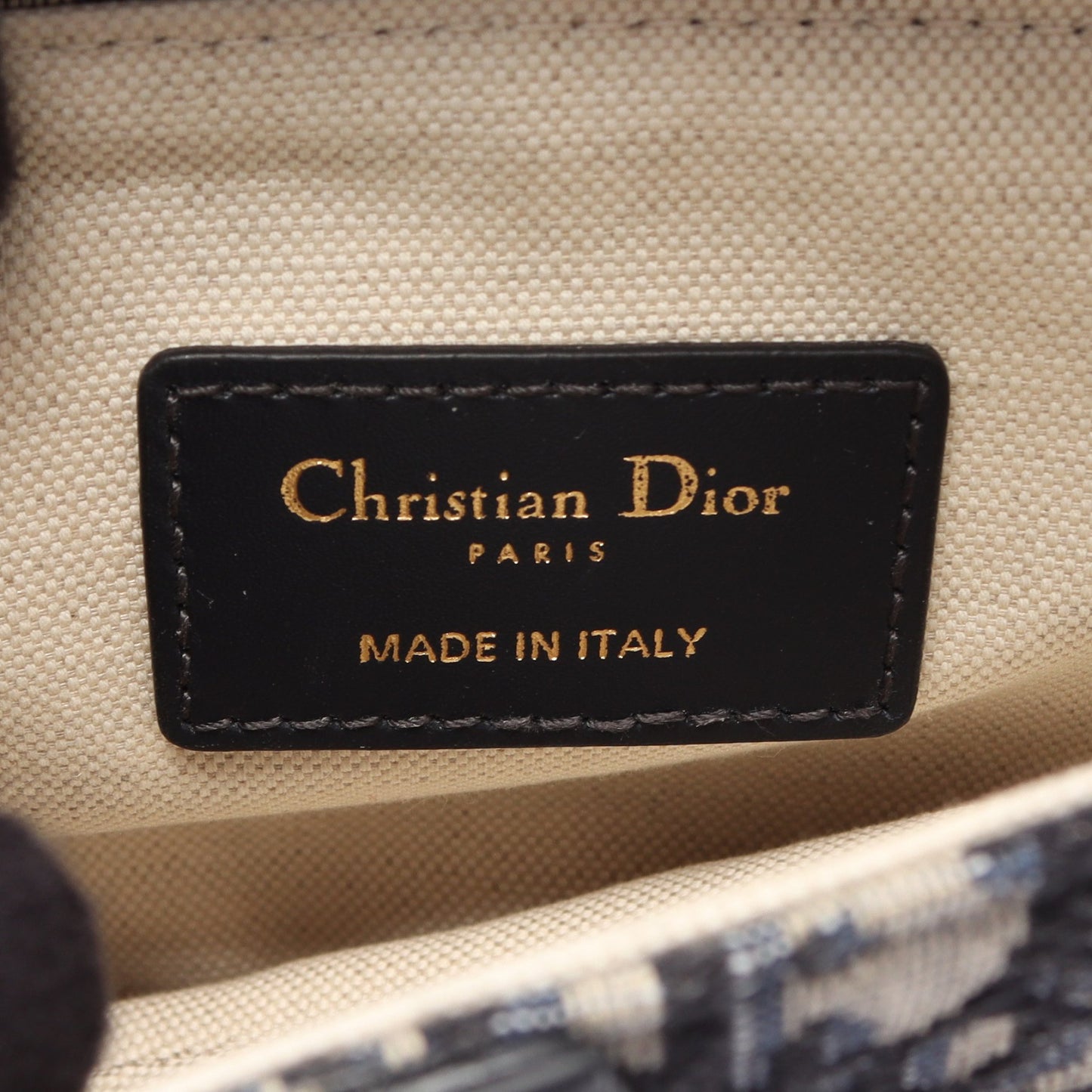 SADDLE サドル オブリーク ハンドバッグ キャンバス レザー ネイビー ベージュ クリスチャンディオール バッグ Christian Dior