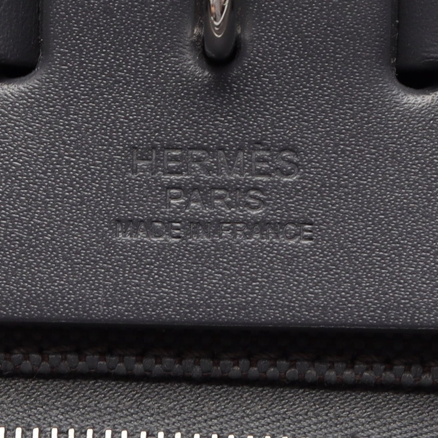 エールバッグジップ メッセンジャー39 2WAY ハンドバッグ ヴァッシュハンター トワルミリタリー グレー シルバー金具 K刻印 エルメス