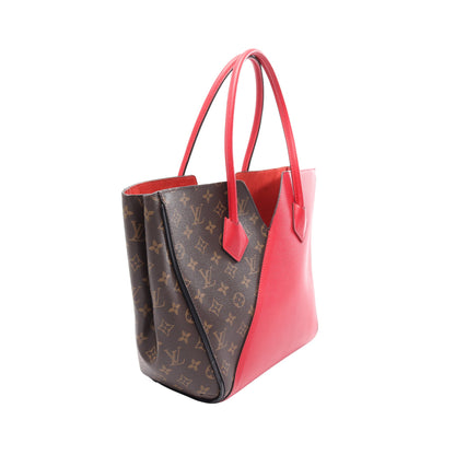 キモノMM モノグラム スリーズ ショルダーバッグ トートバッグ PVC レザー ブラウン レッド ルイヴィトン バッグ LOUIS VUITTON