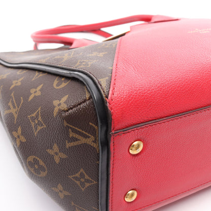 キモノMM モノグラム スリーズ ショルダーバッグ トートバッグ PVC レザー ブラウン レッド ルイヴィトン バッグ LOUIS VUITTON