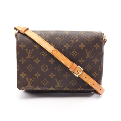 ミュゼットタンゴ ショートストラップ モノグラム ショルダーバッグ PVC レザー ブラウン ルイヴィトン バッグ LOUIS VUITTON