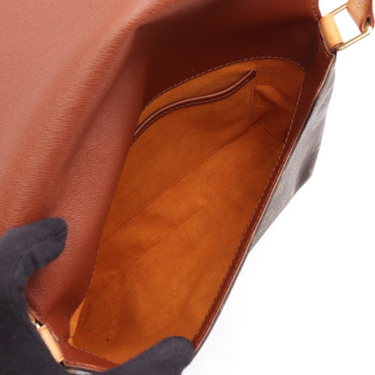 ミュゼットタンゴ ショートストラップ モノグラム ショルダーバッグ PVC レザー ブラウン ルイヴィトン バッグ LOUIS VUITTON