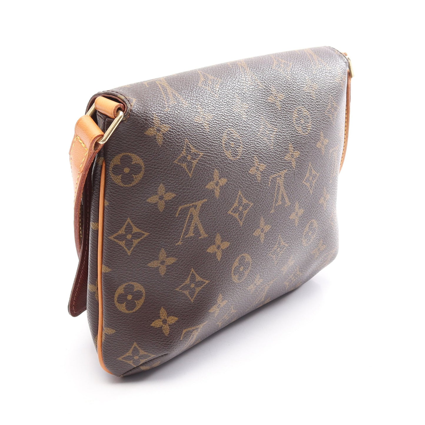 ミュゼットタンゴ ショートストラップ モノグラム ショルダーバッグ PVC レザー ブラウン ルイヴィトン バッグ LOUIS VUITTON