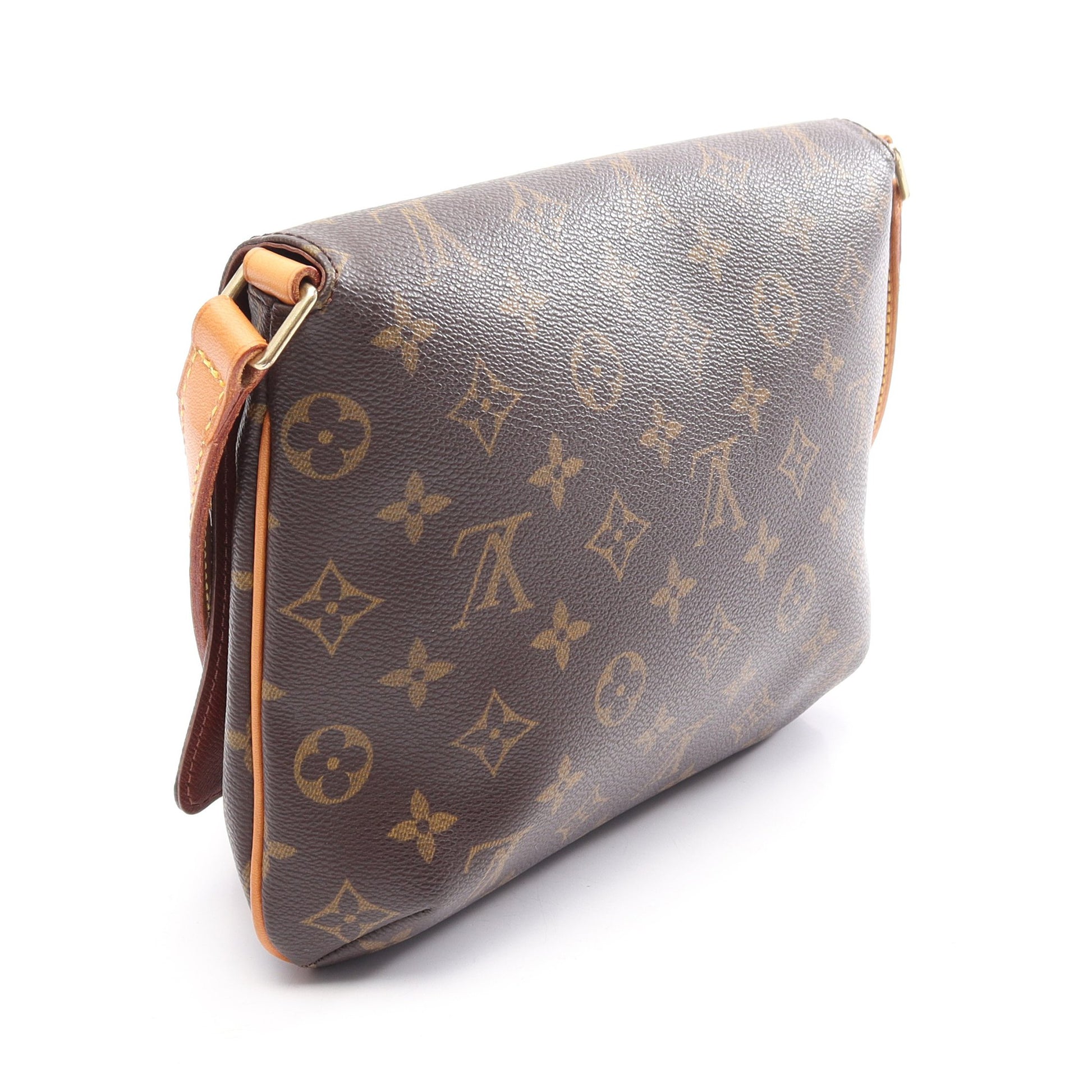 ミュゼットタンゴ ショートストラップ モノグラム ショルダーバッグ PVC レザー ブラウン ルイヴィトン バッグ LOUIS VUITTON