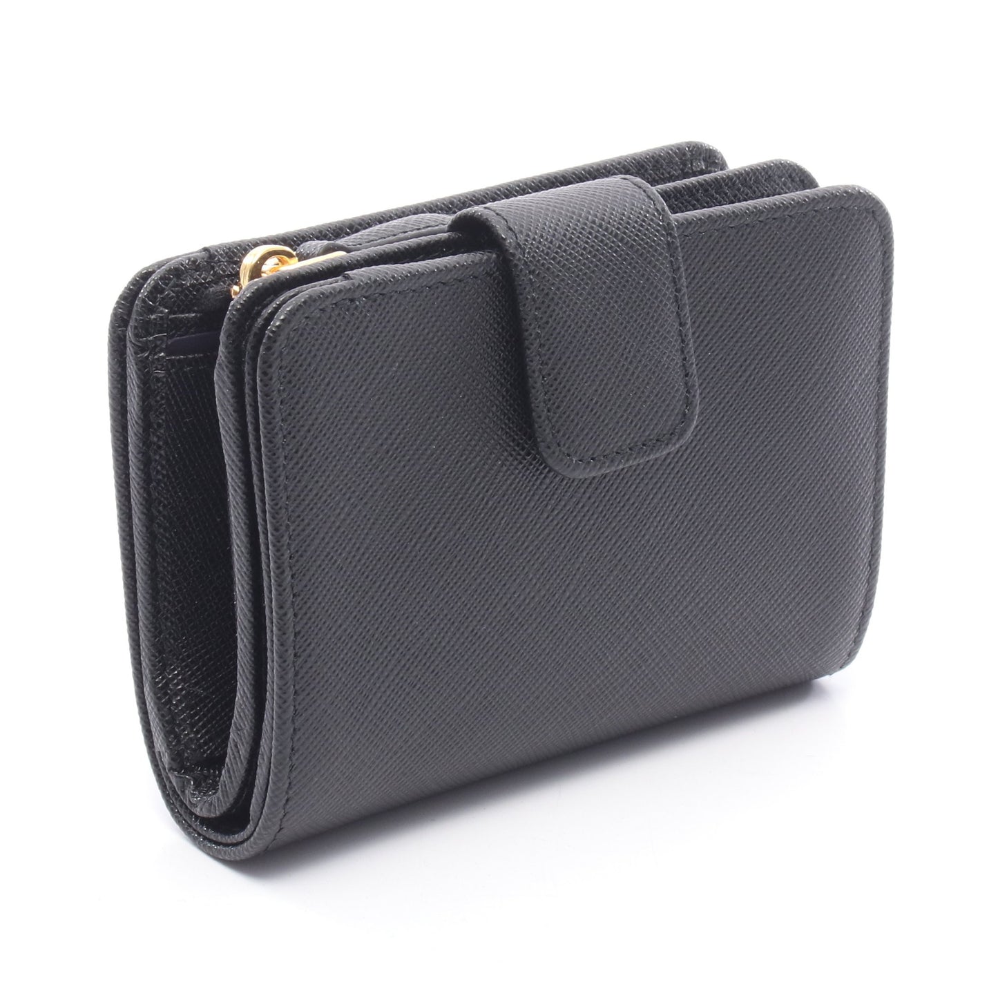 SAFFIANO METAL 二つ折り財布 サフィアーノレザー ブラック プラダ