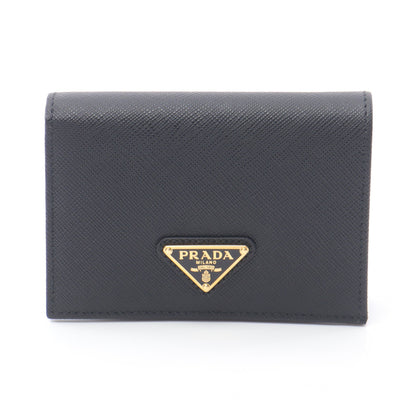 SAFFIANO TRIANG 二つ折り財布 サフィアーノレザー ブラック プラダ