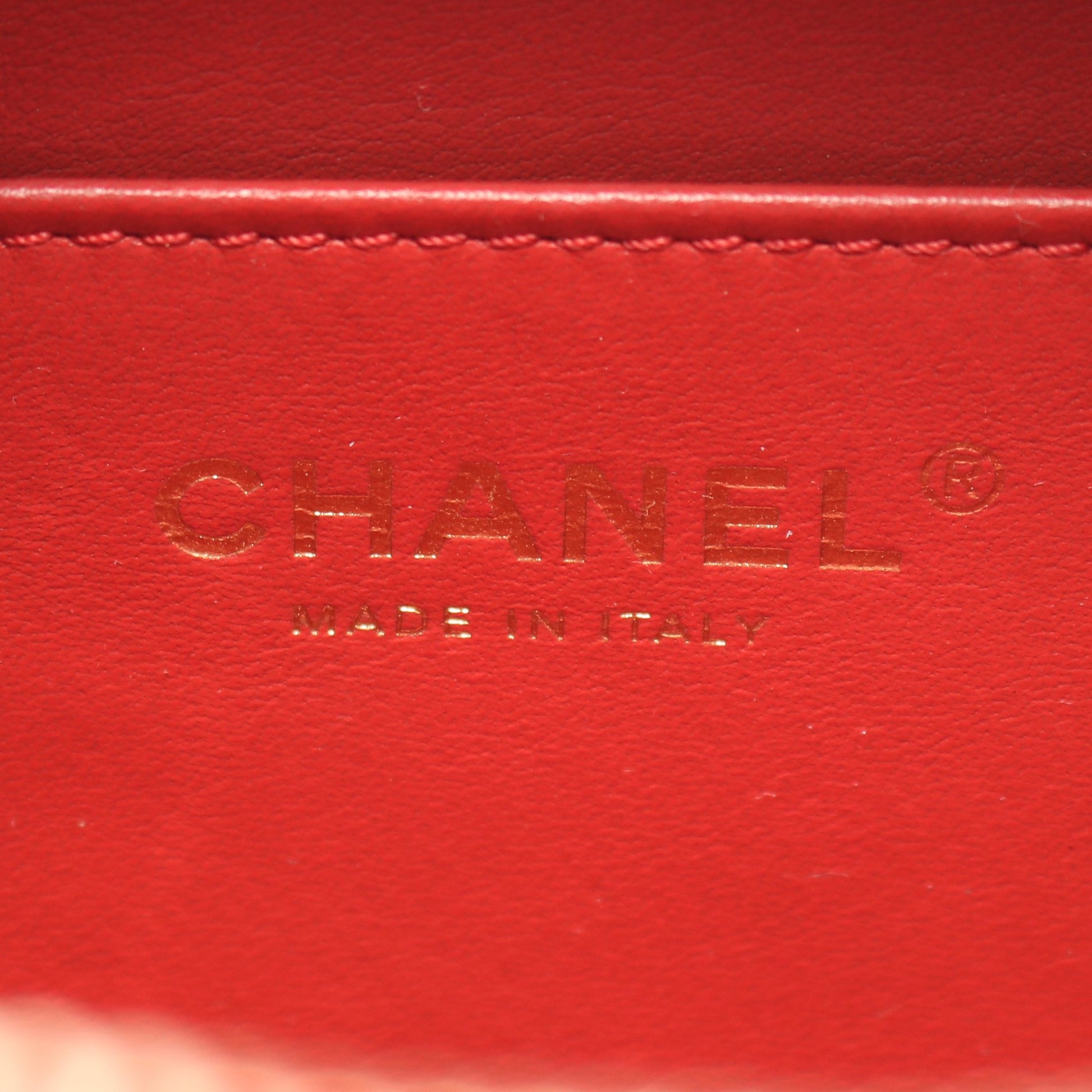 CCフィリグリー 2WAY チェーンショルダーバッグ レザー レッド ゴールド金具 シャネル バッグ CHANEL
