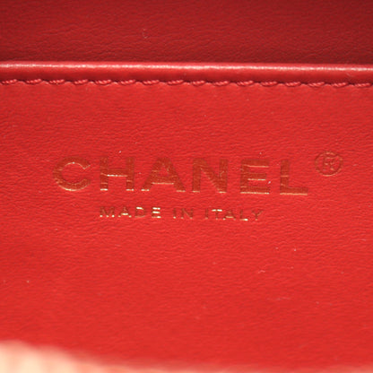 CCフィリグリー 2WAY チェーンショルダーバッグ レザー レッド ゴールド金具 シャネル バッグ CHANEL