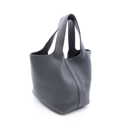 ピコタンロックPM グリミスティ ハンドバッグ トリヨンクレマンス グレー ゴールド金具 G刻印 エルメス バッグ HERMES