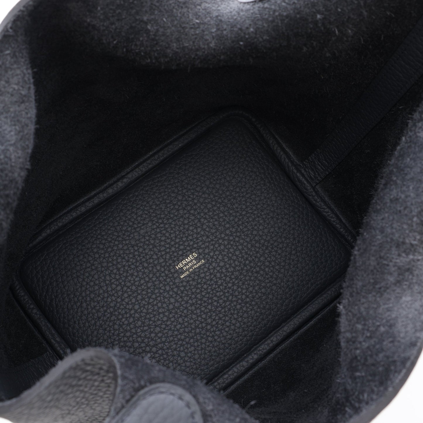 ピコタンロックPM グリミスティ ハンドバッグ トリヨンクレマンス グレー ゴールド金具 G刻印 エルメス バッグ HERMES