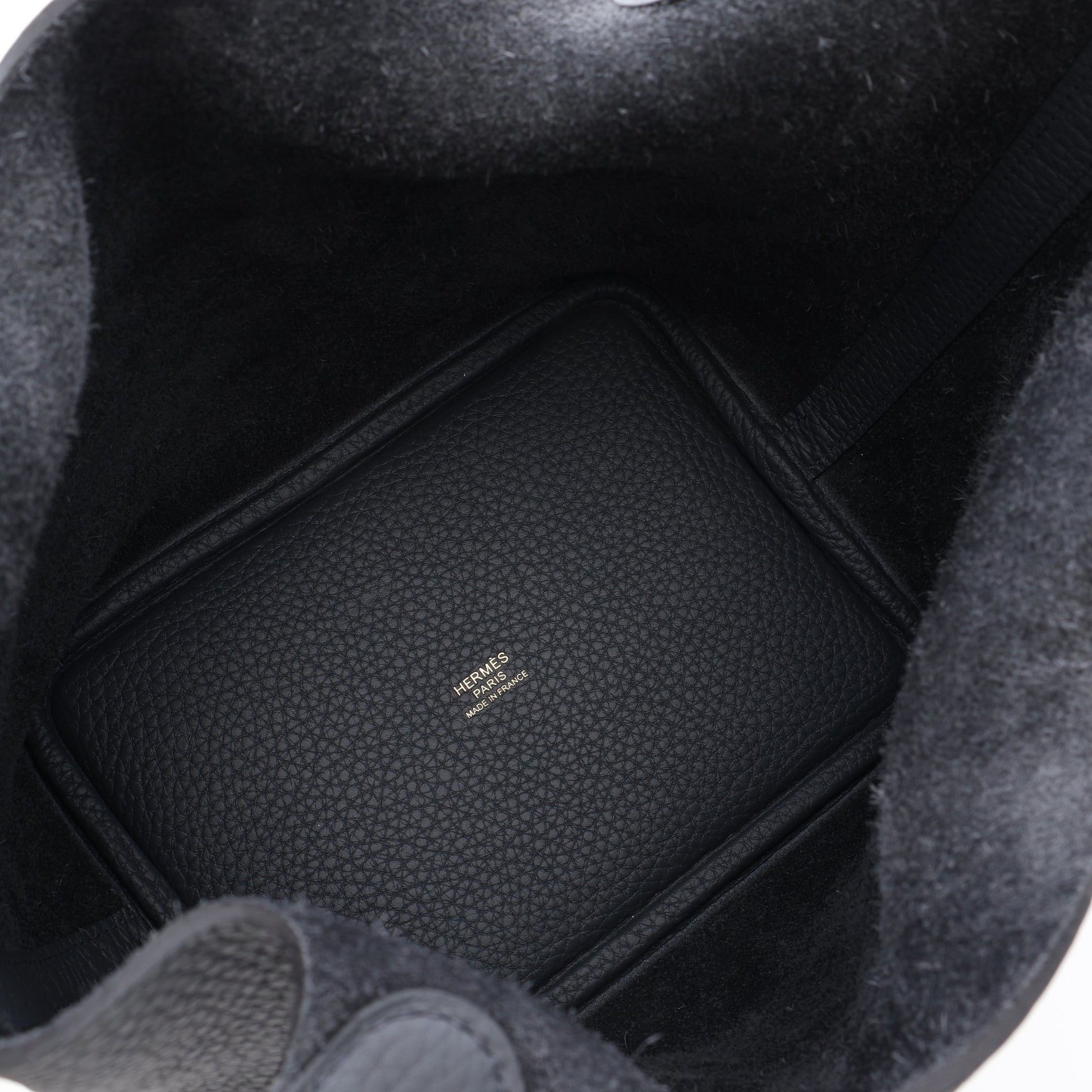 ピコタンロックPM グリミスティ ハンドバッグ トリヨンクレマンス グレー ゴールド金具 G刻印 エルメス バッグ HERMES