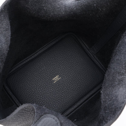 ピコタンロックPM グリミスティ ハンドバッグ トリヨンクレマンス グレー ゴールド金具 G刻印 エルメス バッグ HERMES