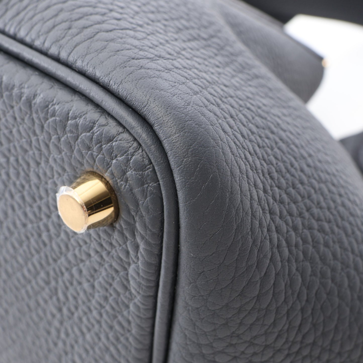 ピコタンロックPM グリミスティ ハンドバッグ トリヨンクレマンス グレー ゴールド金具 G刻印 エルメス バッグ HERMES